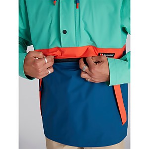 Unisex Ski Smock 86 Half Zip - Gumdrop Green/Gibraltar Sea/Digital Glow