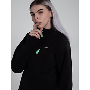 Unisex Prism Half Zip Fleece - Black