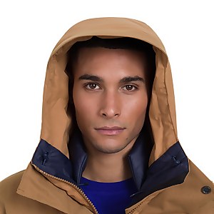 Men's Breccan Parka Jacket - Natural/Yellow
