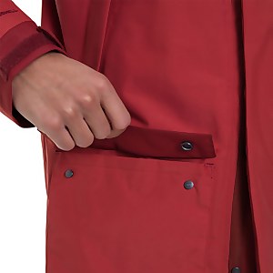Men's Breccan Interactive Parka Waterproof Jacket - Red / Brown