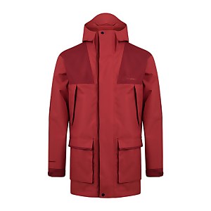 Men's Breccan Interactive Parka Waterproof Jacket - Red / Brown