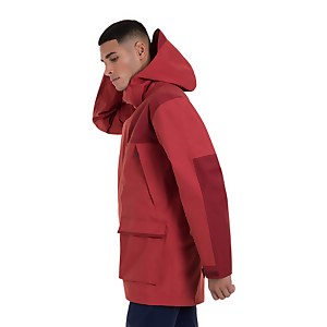 Men's Breccan Interactive Parka Waterproof Jacket - Red / Brown
