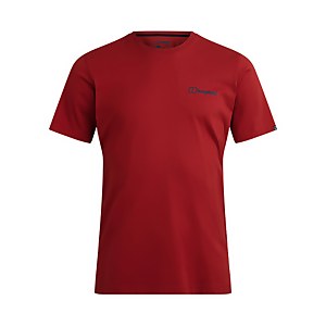 Men's Colour Logo Short Sleeve T-Shirt - Red - XS