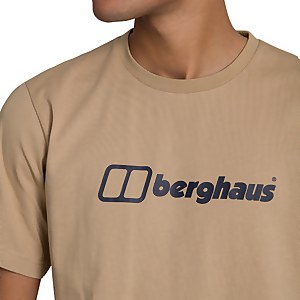 Men's Big Logo Short Sleeve T-Shirt - Beige