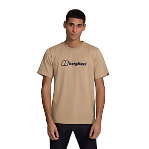 Men's Big Logo Short Sleeve T-Shirt - Beige