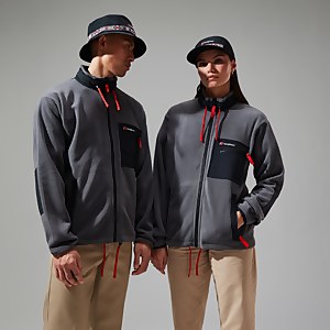 Unisex Ascent 91 Fleece Jacket - Grey/Black