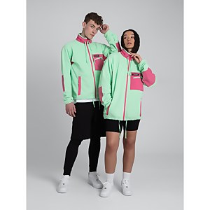 Unisex Ascent 91 Fleece - Light Green / Pink