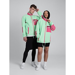 Unisex Ascent 91 Fleece - Light Green / Pink