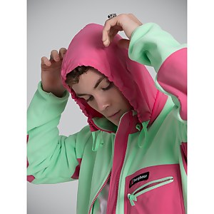 Unisex Ascent 91 Fleece - Light Green / Pink