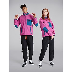 Unisex Ascent 91 Fleece - Purple / Dark Blue - XS