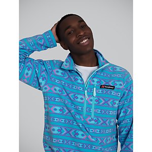 Unisex Prism Printed Half Zip Fleece - Aztec Capri