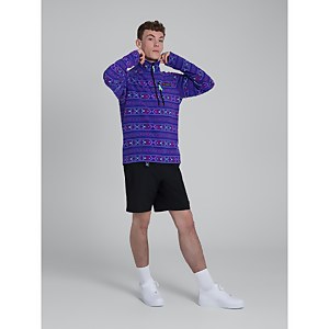 Unisex Prism Printed Half Zip Fleece - Aztec Deep Blue