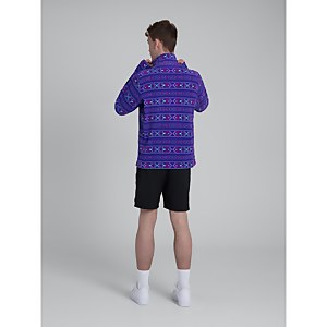 Unisex Prism Printed Half Zip Fleece - Aztec Deep Blue