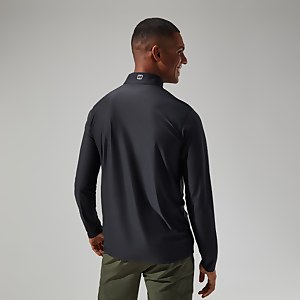 Men's 24/7 Tech Tee Long Sleeve Half Zip - Black