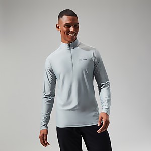 Men's 24/7 Tech Tee Long Sleeve Half Zip - Grey