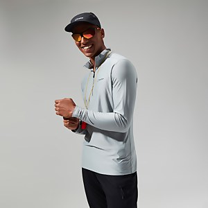 Men's 24/7 Tech Tee Long Sleeve Half Zip - Grey