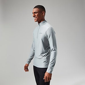 Men's 24/7 Tech Tee Long Sleeve Half Zip - Grey