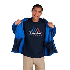 Men's Peak Fusion Grid T-Shirt - Blue