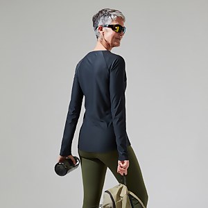 Women's 24/7 Long Sleeve Crew Base Layer - Black