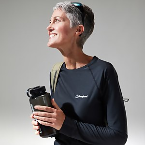 Women's 24/7 Long Sleeve Crew Base Layer - Black