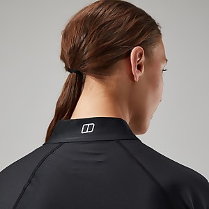 Women's 24/7 Tech Tee Long Sleeve Half Zip - Black