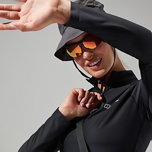 Women's 24/7 Tech Tee Long Sleeve Half Zip - Black