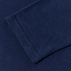 Men's Organic Big Logo Long Sleeve Tee Dark Blue