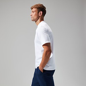 Men's Organic Big Classic Logo Tee White