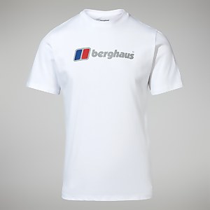 Men's Organic Big Classic Logo Tee White