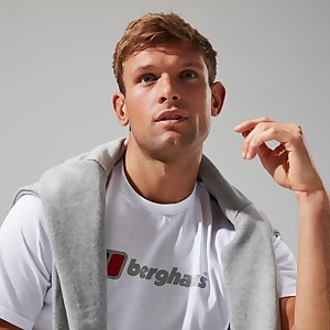 Men's Organic Big Classic Logo Tee White