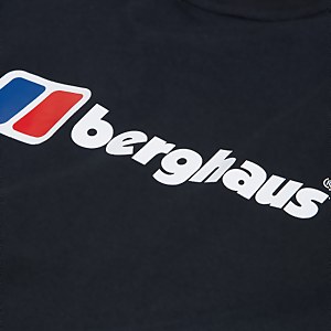 Men's Organic Front & Back Logo Tee Black