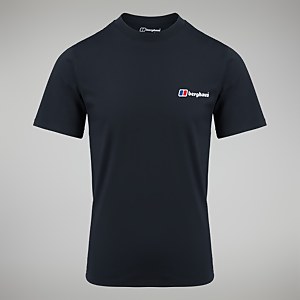 Men's Organic Front & Back Logo Tee Black