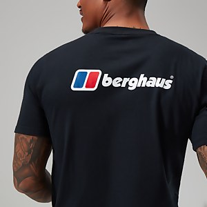 Men's Organic Front & Back Logo Tee Black