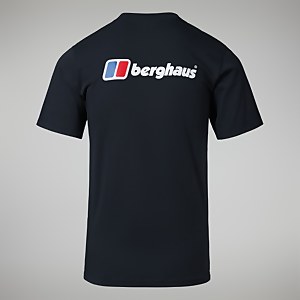 Men's Organic Front & Back Logo Tee Black