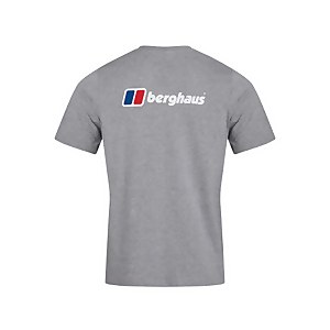 Men's Organic Front & Back Logo T-Shirt Dark Grey
