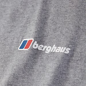 Men's Organic Front & Back Logo T-Shirt Dark Grey