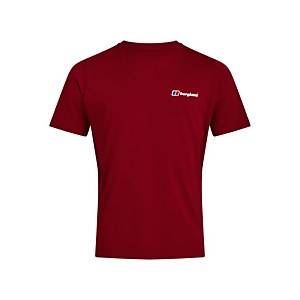 Men's Organic F&B Logo T-Shirt - Dark Red - XS