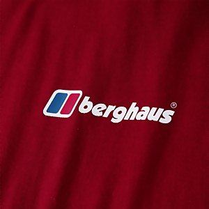 Men's Organic F&B Logo T-Shirt Dark Red