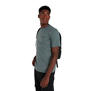 Men's Organic Colour Logo T Shirt Dark Green
