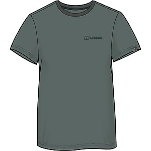 Men's Organic Colour Logo T Shirt Dark Green
