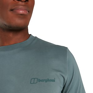 Men's Organic Colour Logo T Shirt Dark Green