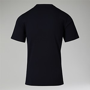 Men's Organic Big Colour Logo Super Stretch Tee Black