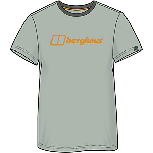 Men's Organic Big Color Logo T Shirt Grey