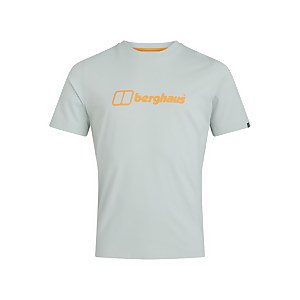 Men's Organic Big Color Logo T Shirt Grey