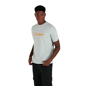 Men's Organic Big Color Logo T Shirt Grey