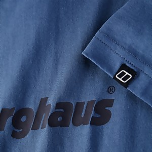 Men's Organic Big Colour Logo T-Shirt Blue