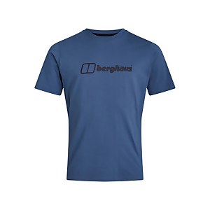 Men's Organic Big Colour Logo T-Shirt Blue