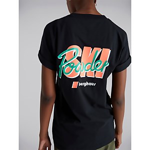 Unisex Powder Ski T Shirt - Black