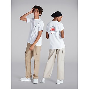 Unisex Alpine Horizon Tee - White - XS