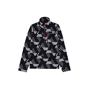 Unisex Prism Printed Trango Half Zip - Black